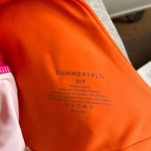 Summer Salt Island Goddess shirred One Shoulder One Piece Size 8LT - Picture 11 of 12